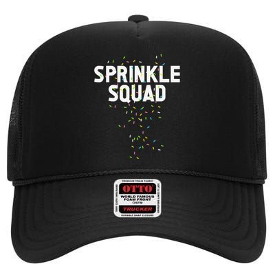 Ice Cream Sprinkle Clothing Sprinkle Squad High Crown Mesh Back Trucker Hat