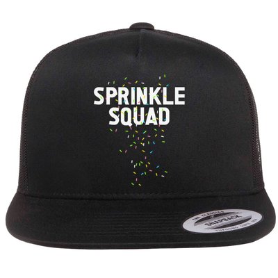 Ice Cream Sprinkle Clothing Sprinkle Squad Flat Bill Trucker Hat