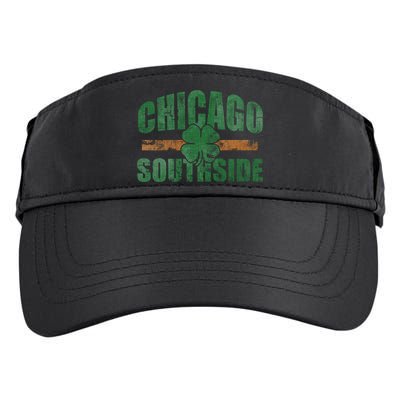 Irish Chicago Southside St Patricks Day Southsider Gift Adult Drive Performance Visor
