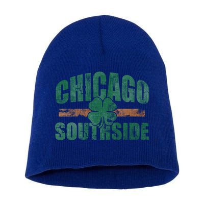 Irish Chicago Southside St Patricks Day Southsider Gift Short Acrylic Beanie