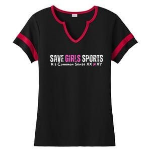 ItS Common Sense Xx Xy Save Girl Sports Ladies Halftime Notch Neck Tee