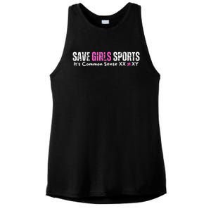 ItS Common Sense Xx Xy Save Girl Sports Ladies PosiCharge Tri-Blend Wicking Tank