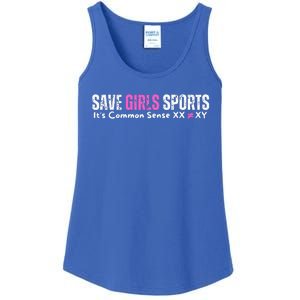 ItS Common Sense Xx Xy Save Girl Sports Ladies Essential Tank