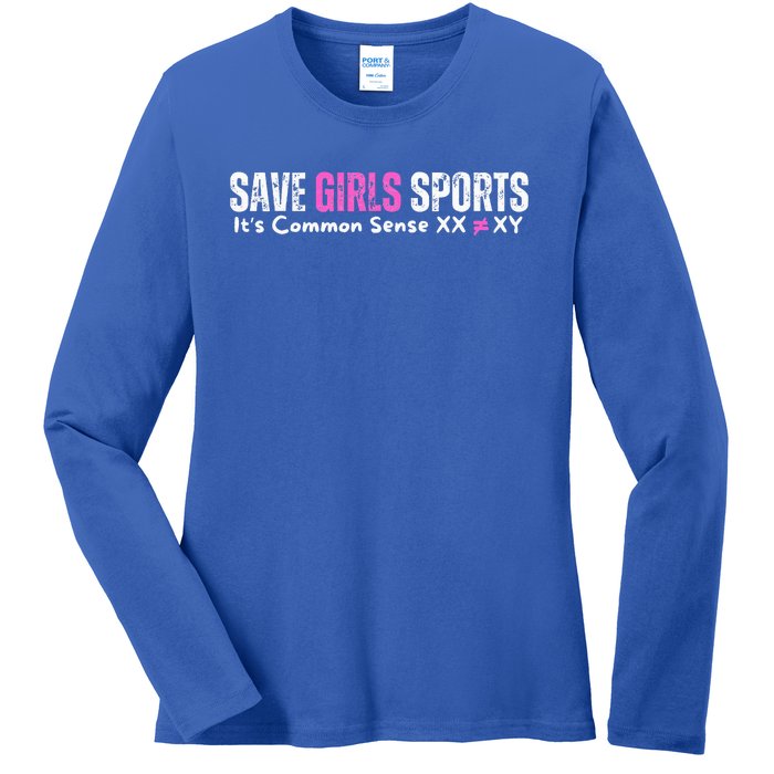 ItS Common Sense Xx Xy Save Girl Sports Ladies Long Sleeve Shirt