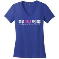 ItS Common Sense Xx Xy Save Girl Sports Women's V-Neck T-Shirt