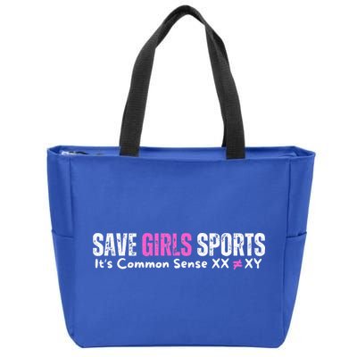 ItS Common Sense Xx Xy Save Girl Sports Zip Tote Bag