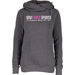 ItS Common Sense Xx Xy Save Girl Sports Womens Funnel Neck Pullover Hood