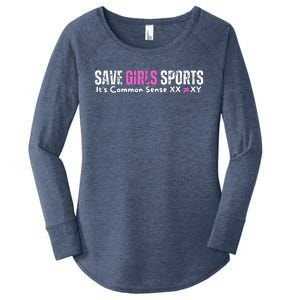 ItS Common Sense Xx Xy Save Girl Sports Women's Perfect Tri Tunic Long Sleeve Shirt