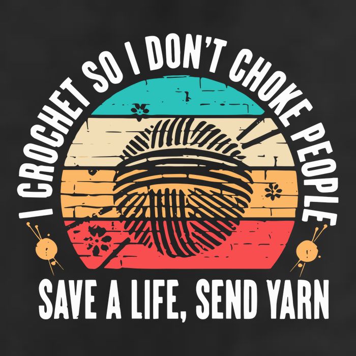 I Crochet So I DonT Choke People Save A Life Send Yarn 11oz C Handle Ceramic Mug