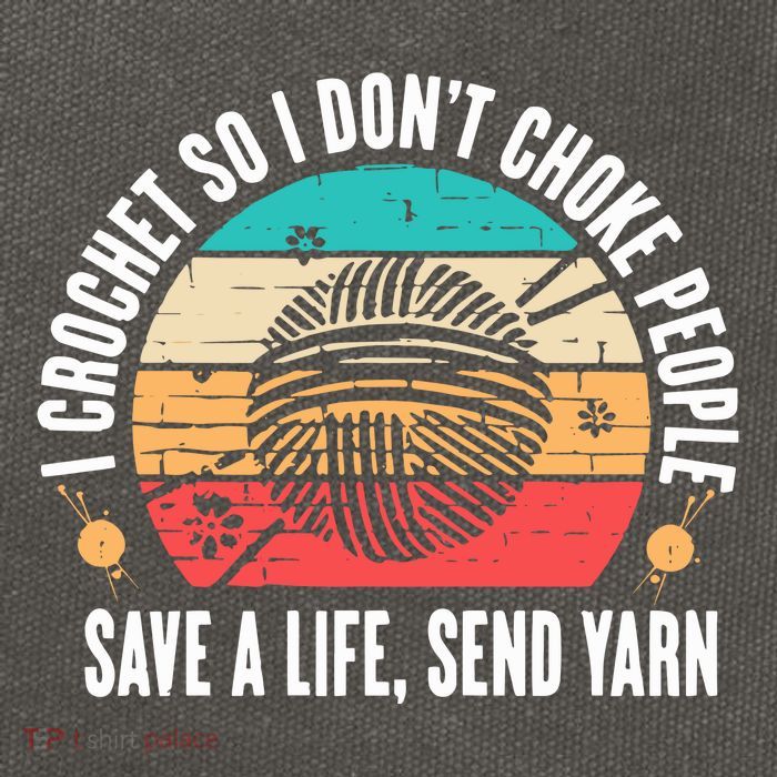 I Crochet So I DonT Choke People Save A Life Send Yarn Cotton Canvas Backpack