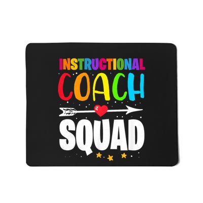 Instructional Coach Squad Teacher Back To School Matching Mousepad