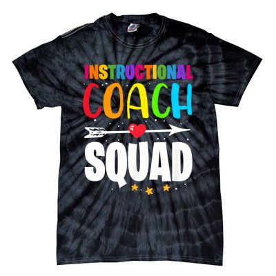 Instructional Coach Squad Teacher Back To School Matching Tie-Dye T-Shirt