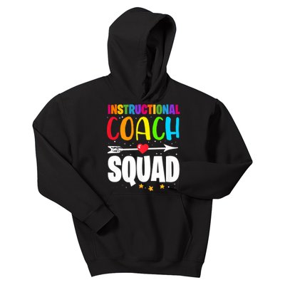 Instructional Coach Squad Teacher Back To School Matching Kids Hoodie