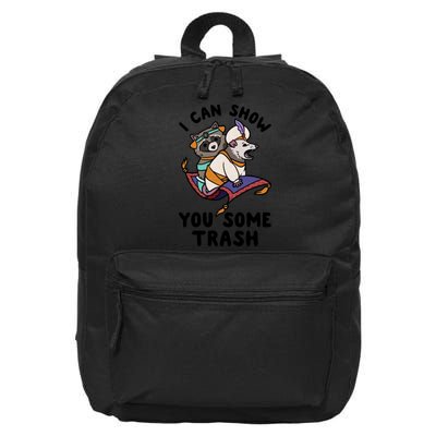I Can Show You Some Trash Racoon Possum 16 in Basic Backpack