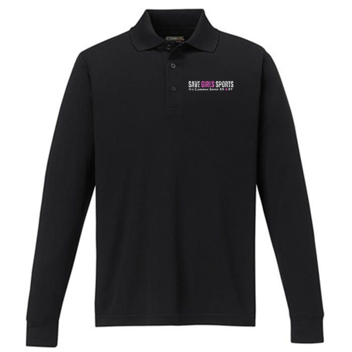 ItS Common Sense Xx Xy Save Sports Sport Lovers Performance Long Sleeve Polo