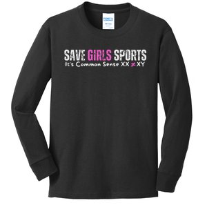 ItS Common Sense Xx Xy Save Sports Sport Lovers Kids Long Sleeve Shirt