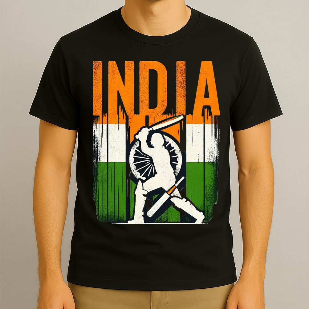 India Cricket Supporters Jersey Indian Cricket Fans T-Shirt