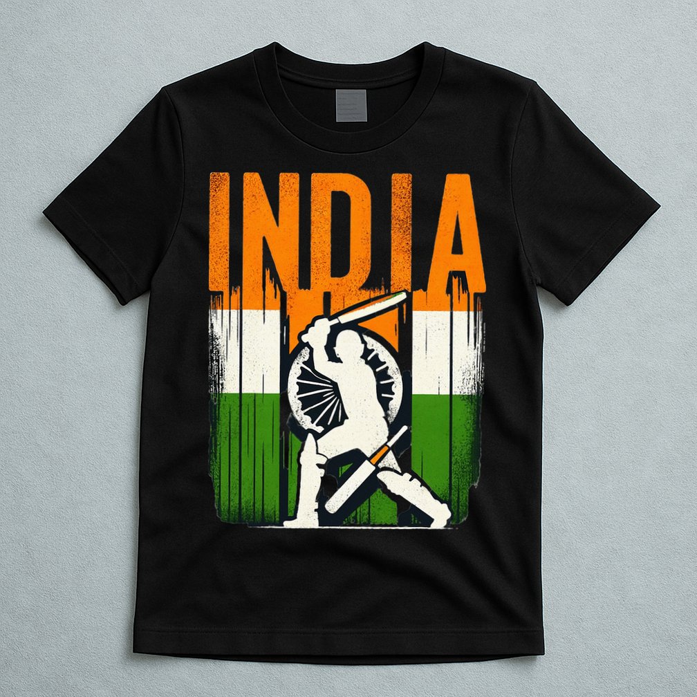 India Cricket Supporters Jersey Indian Cricket Fans T-Shirt