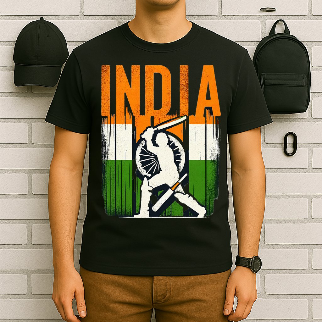 India Cricket Supporters Jersey Indian Cricket Fans T-Shirt
