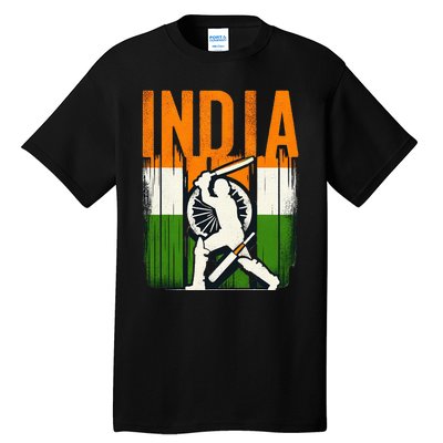 India Cricket Supporters Jersey Indian Cricket Fans Tall T-Shirt