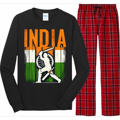 India Cricket Supporters Jersey Indian Cricket Fans Long Sleeve Pajama Set