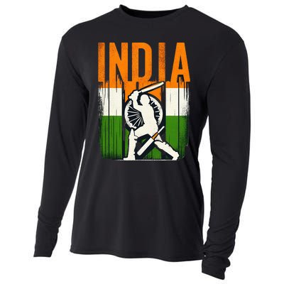 India Cricket Supporters Jersey Indian Cricket Fans Cooling Performance Long Sleeve Crew