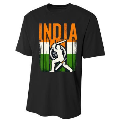 India Cricket Supporters Jersey Indian Cricket Fans Performance Sprint T-Shirt