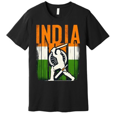 India Cricket Supporters Jersey Indian Cricket Fans Premium T-Shirt