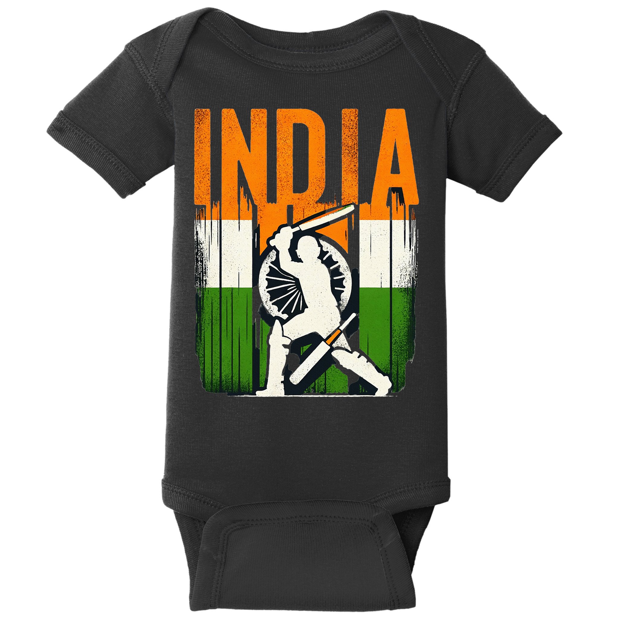 India Cricket Supporters Jersey Indian Cricket Fans Baby Bodysuit