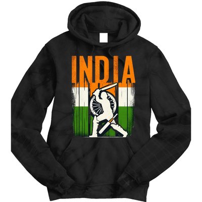 India Cricket Supporters Jersey Indian Cricket Fans Tie Dye Hoodie