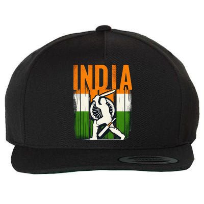 India Cricket Supporters Jersey Indian Cricket Fans Wool Snapback Cap
