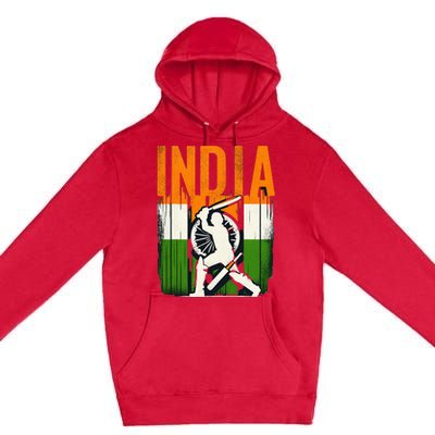 India Cricket Supporters Jersey Indian Cricket Fans Premium Pullover Hoodie