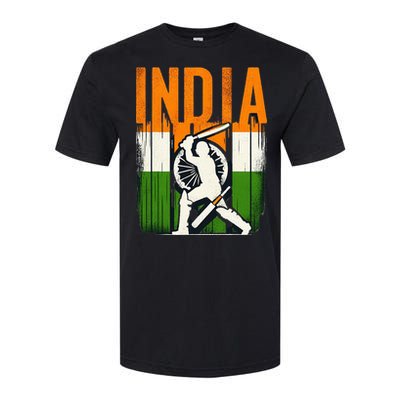 India Cricket Supporters Jersey Indian Cricket Fans Softstyle® CVC T-Shirt