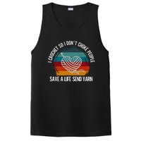 I Crochet So I Dont Choke People Funny Crochet Yarn PosiCharge Competitor Tank