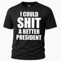 I Could Sh*t A Better President Funny Anti Biden Cooling Performance Crew T-Shirt