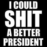I Could Sh*t A Better President Funny Anti Biden Drawstring Bag