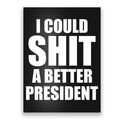 I Could Sh*t A Better President Funny Anti Biden Poster