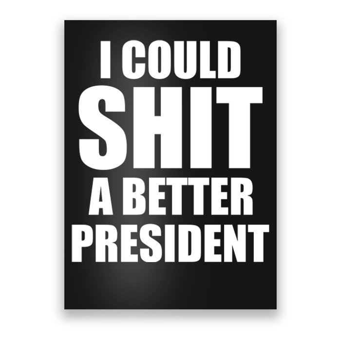 I Could Sh*t A Better President Funny Anti Biden Poster