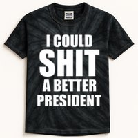 I Could Sh*t A Better President Funny Anti Biden Kids Tie-Dye T-Shirt