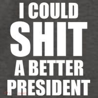 I Could Sh*t A Better President Funny Anti Biden Vector Backpack