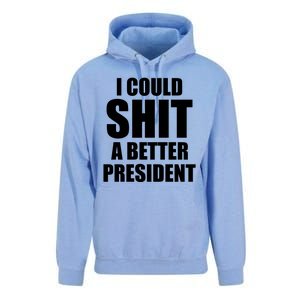 I Could Sh*t A Better President Funny Anti Biden Unisex Surf Hoodie