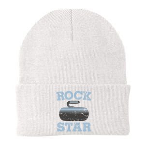 Ice Curling Star Shot Rock Stone Thrower Curl Gear Bonspiel Gift Knit Cap Winter Beanie