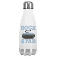 Ice Curling Star Shot Rock Stone Thrower Curl Gear Bonspiel Gift Stainless Steel Insulated Water Bottle