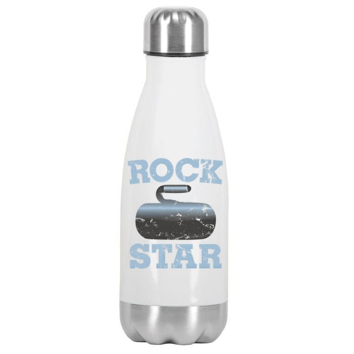 Ice Curling Star Shot Rock Stone Thrower Curl Gear Bonspiel Gift Stainless Steel Insulated Water Bottle