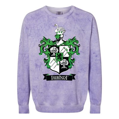 Isibindi Courage School Spirit Courageous Green Colorblast Crewneck Sweatshirt