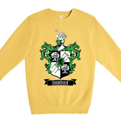 Isibindi Courage School Spirit Courageous Green Premium Crewneck Sweatshirt