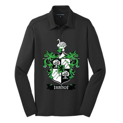 Isibindi Courage School Spirit Courageous Green Silk Touch Performance Long Sleeve Polo