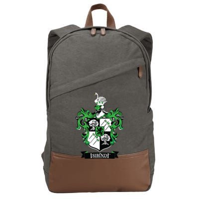 Isibindi Courage School Spirit Courageous Green Cotton Canvas Backpack