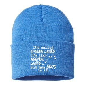 It's Called Spooky Water It's Like Normal Water But Has Boos Gift Sustainable Knit Beanie