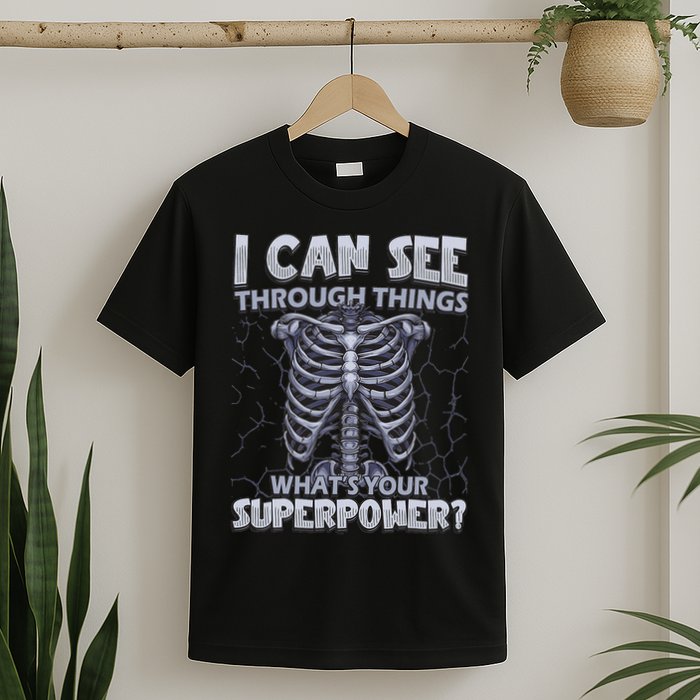 I Can See Through Things What’s Your Superpower X Ray Tech T-Shirt